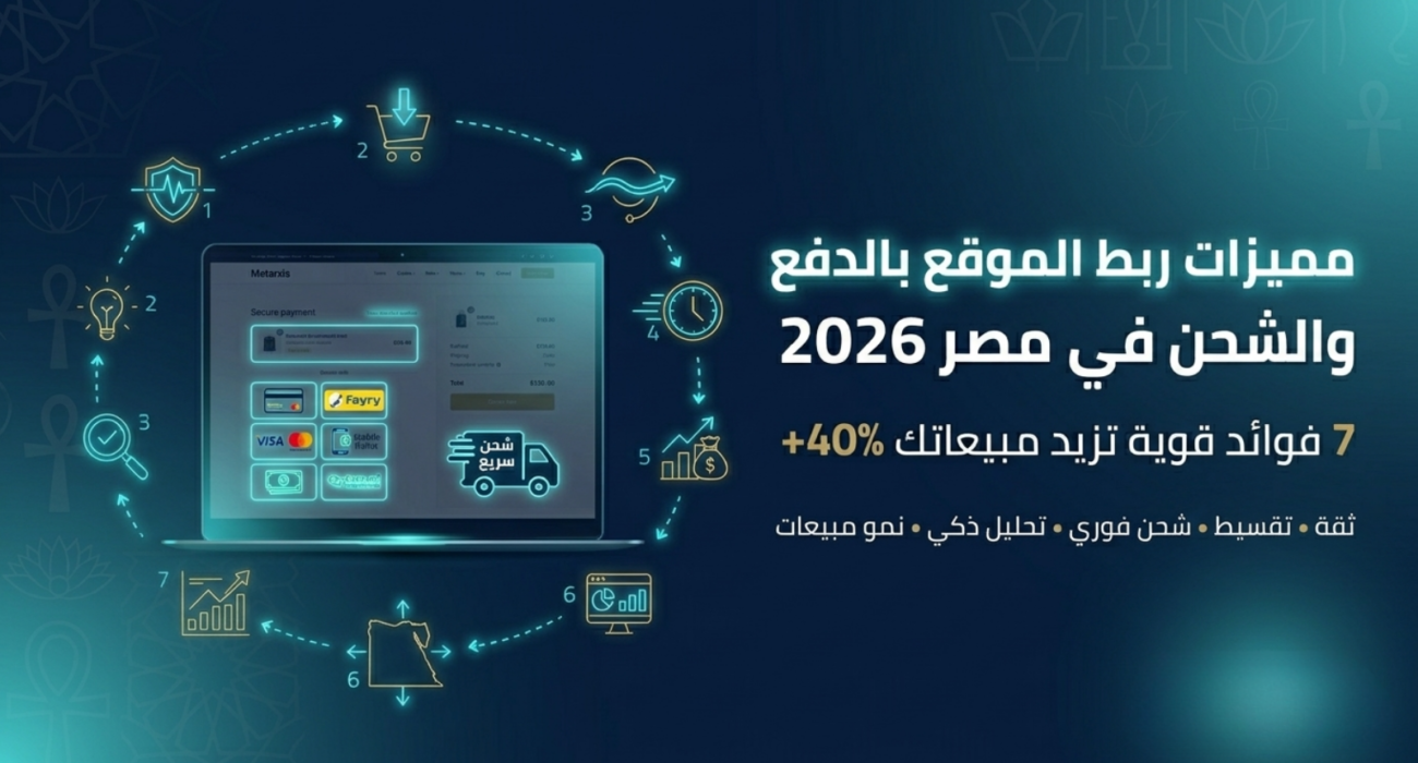 مميزات ربط الموقع بالدفع والشحن في مصر 2026